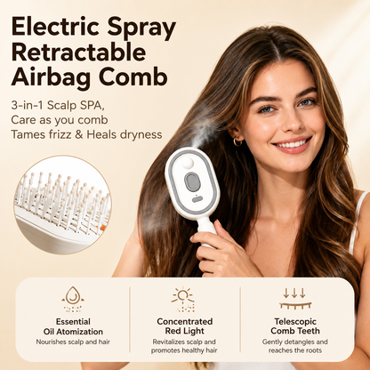 SteamGlow™ 5-in-1 Nano Mist Hair Therapy Brush