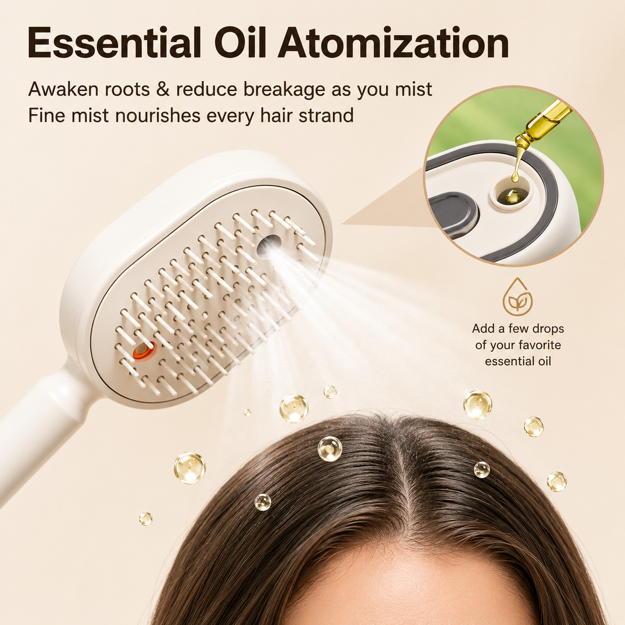 SteamGlow™ 5-in-1 Nano Mist Hair Therapy Brush