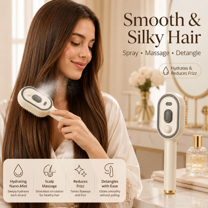 SteamGlow™ 5-in-1 Nano Mist Hair Therapy Brush