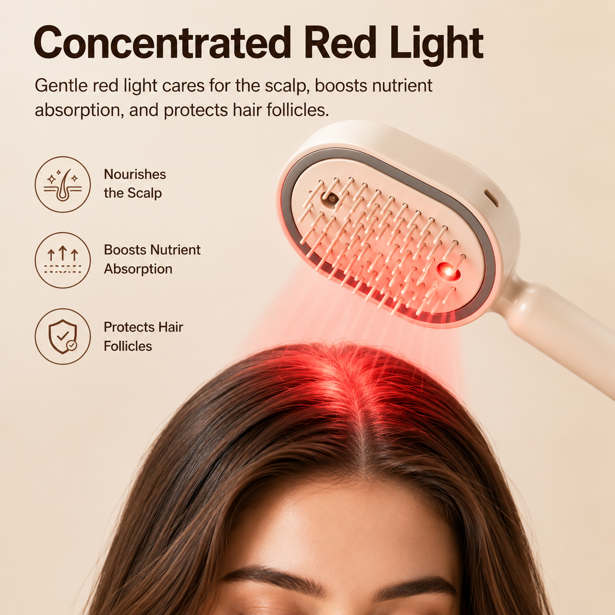 SteamGlow™ 5-in-1 Nano Mist Hair Therapy Brush