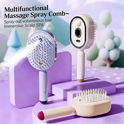 SteamGlow™ 5-in-1 Nano Mist Hair Therapy Brush